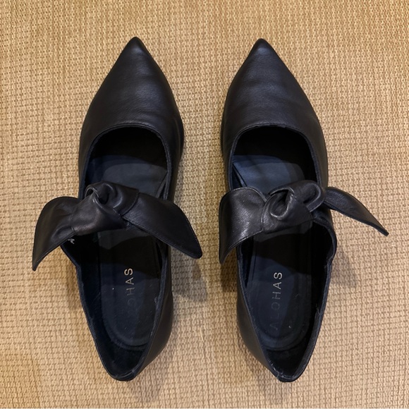 Alohas Black Fossil Ballet Flat Size 36 US 6 - Picture 6 of 10